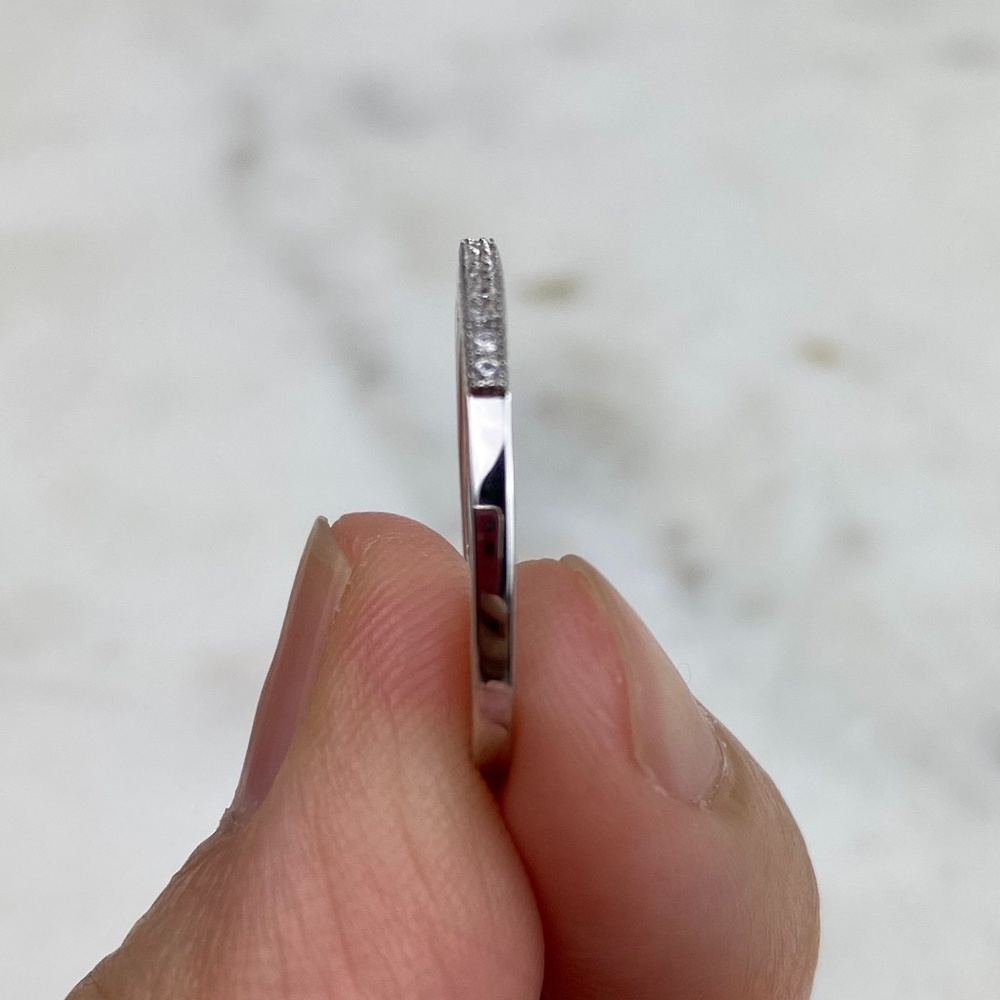 Sterling Silver & Cubic Zirconia Band - Picture 4 of 6